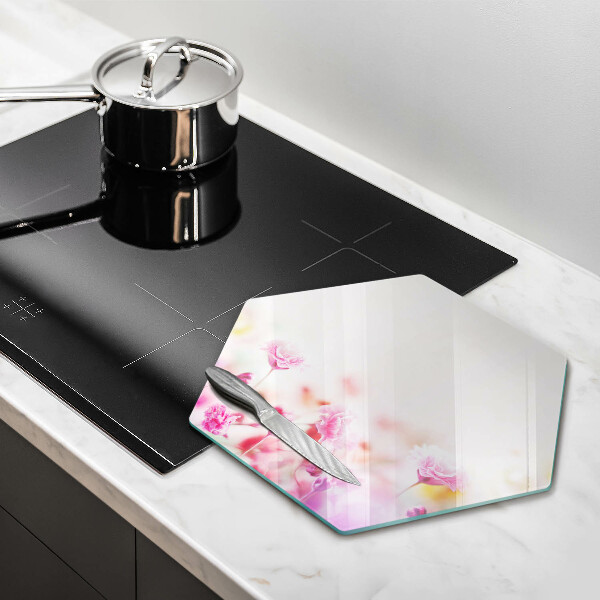 Tabla de cortar de vidrio Prado de flores