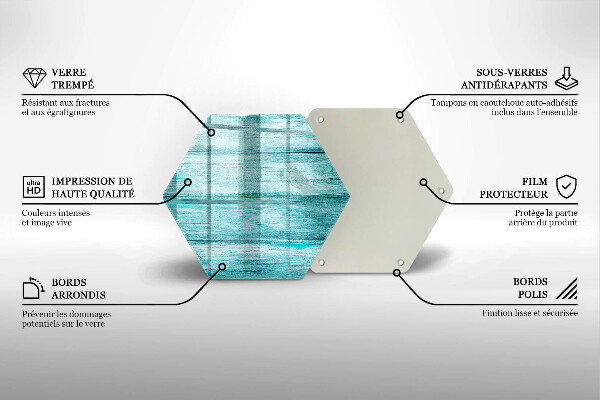 Tabla de cortar de vidrio Tableros de madera antiguos