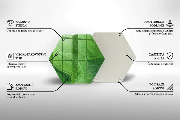 Tabla de cortar de vidrio Textura abstracta