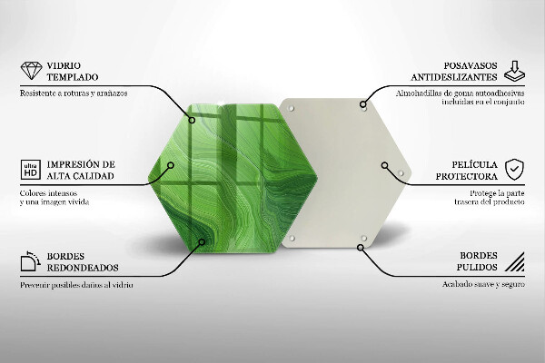 Tabla de cortar de vidrio Textura abstracta