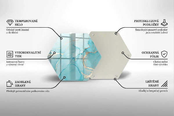 Tabla de cortar de vidrio Abstracción de piedra