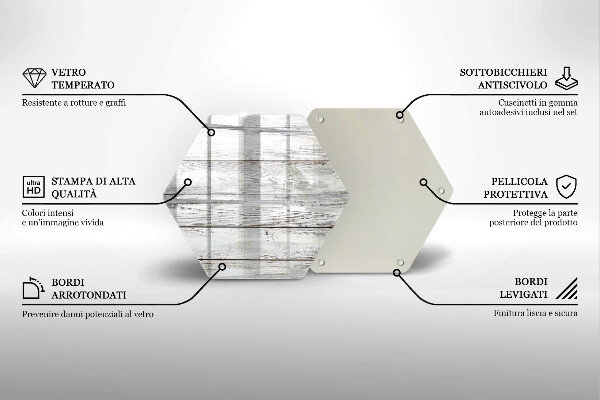 Tabla de cortar de vidrio Tableros de madera brillantes