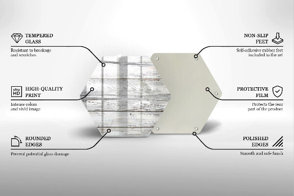 Tabla de cortar de vidrio Tableros de madera brillantes