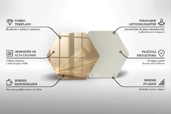 Tabla de cortar de vidrio Abstracción moderna