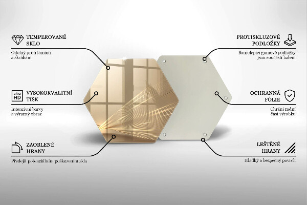 Tabla de cortar de vidrio Abstracción moderna