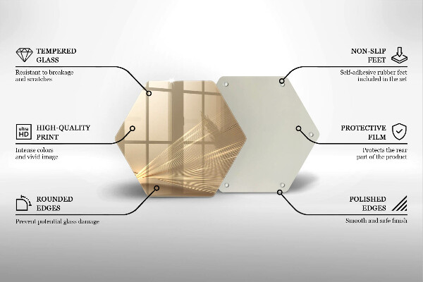 Tabla de cortar de vidrio Abstracción moderna