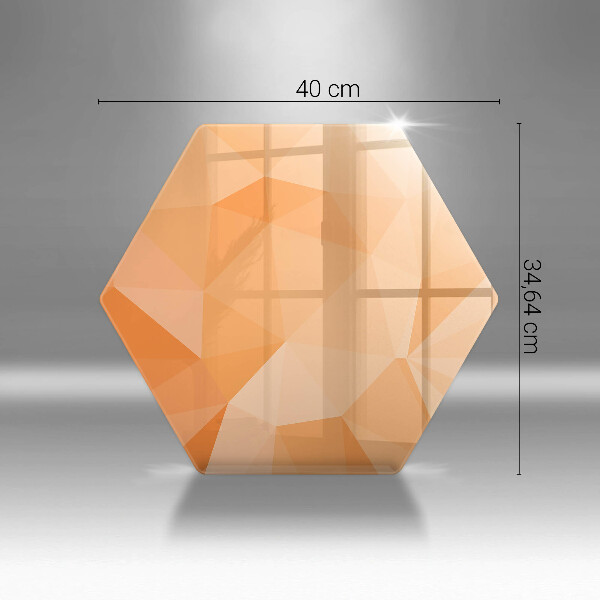 Tabla de cortar de vidrio Fondo geométrico