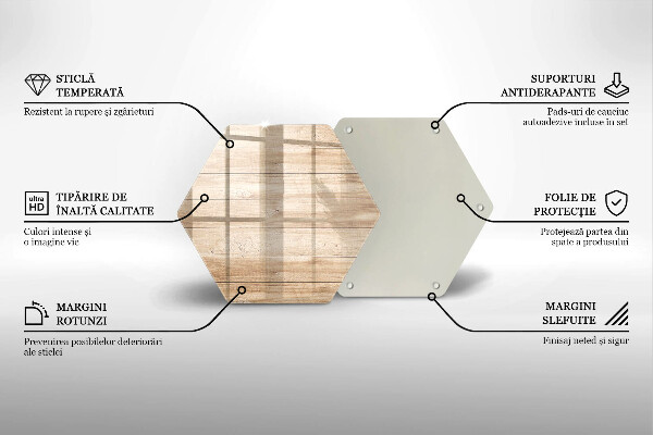 Tabla de cortar de vidrio Tablones de madera