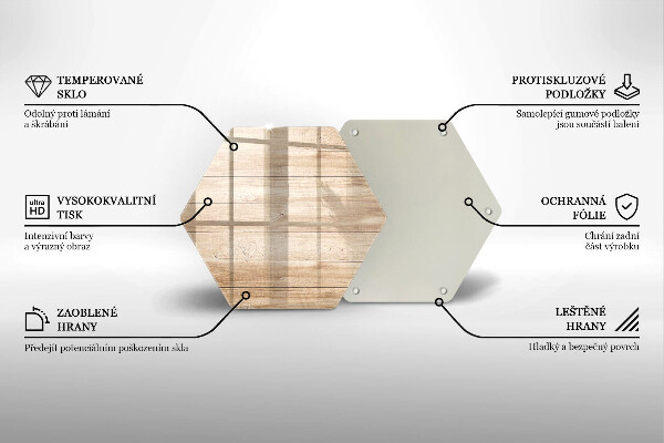 Tabla de cortar de vidrio Tablones de madera