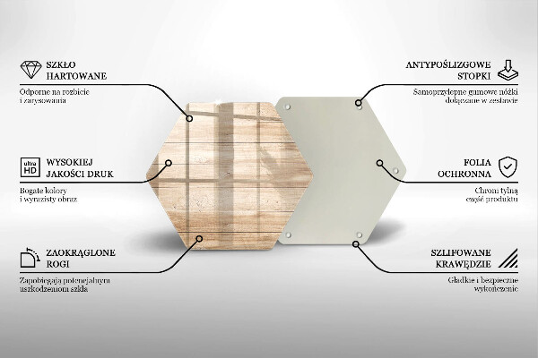 Tabla de cortar de vidrio Tablones de madera