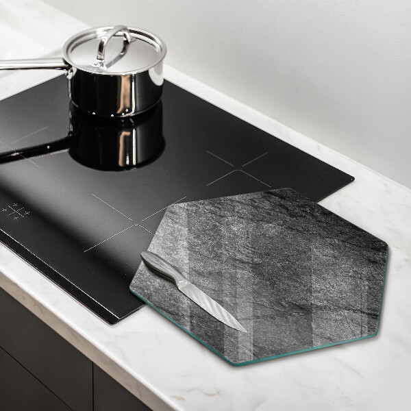 Tabla de cortar de vidrio Textura de piedra