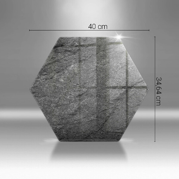 Tabla de cortar de vidrio Textura de piedra