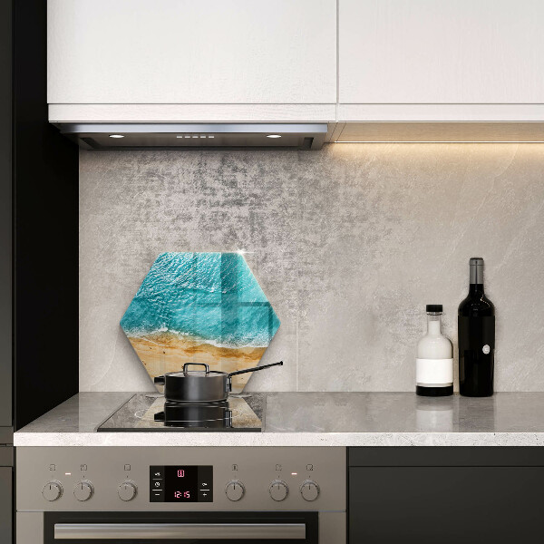 Tabla de cortar de vidrio Orilla de la playa y mar