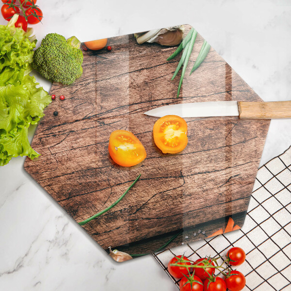 Tabla de cortar de vidrio Tablero de cocina de madera