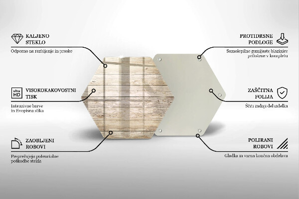 Tabla de cortar de vidrio Tablones de madera
