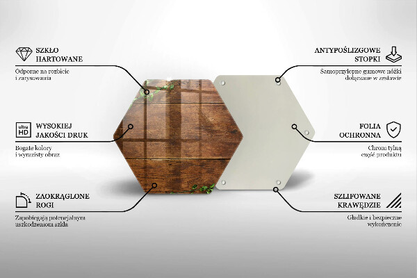 Tabla de cortar de vidrio Tablas y hojas de madera