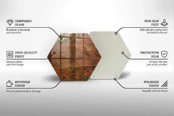 Tabla de cortar de vidrio Tablas y hojas de madera