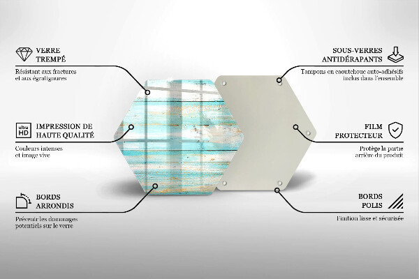 Tabla de cortar de vidrio Tableros de madera antiguos