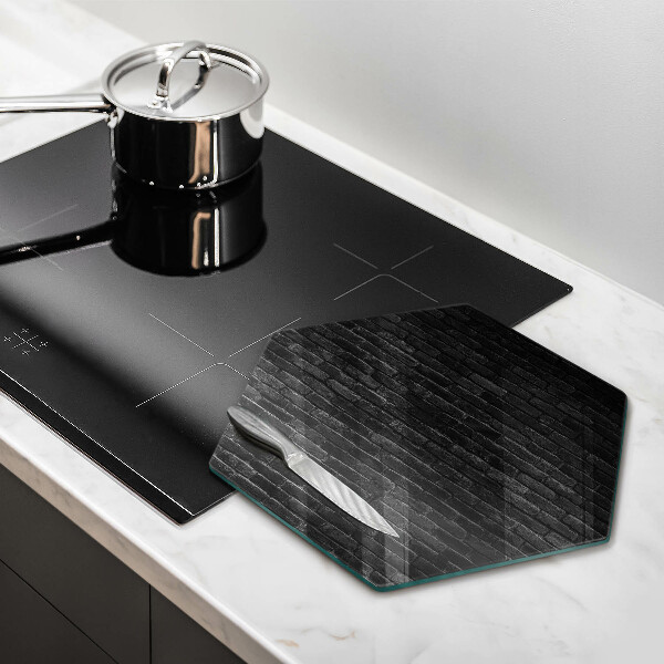 Tabla de cortar de vidrio Pared de ladrillo