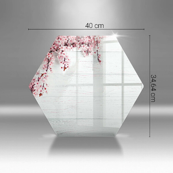 Tabla de cortar de vidrio Flores en las tablas