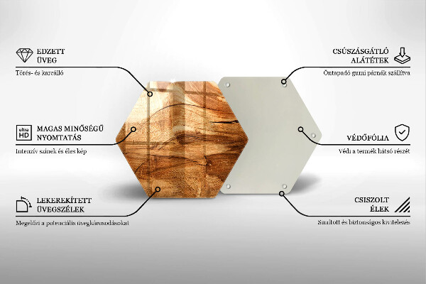 Tabla de cortar de vidrio Textura de tablero de madera