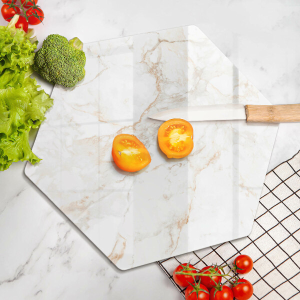 Tabla de cortar de vidrio Piedra de mármol decorativa
