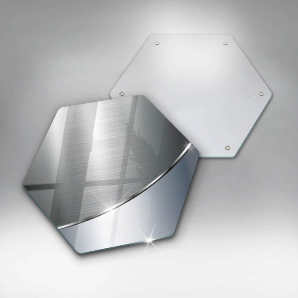 Tabla de cortar de vidrio Patrón de abstracción de metal