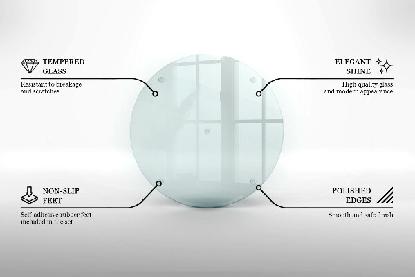 De vidrio templado transparente 30 cm