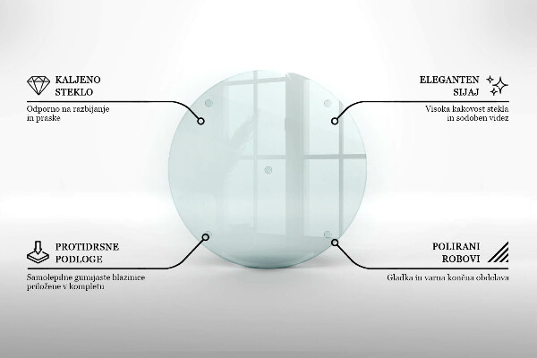 De vidrio templado transparente 40 cm