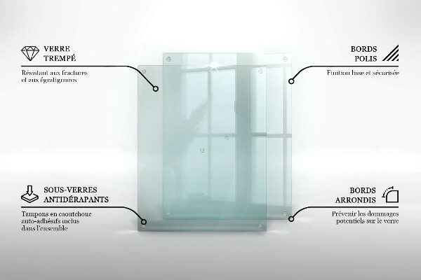 De vidrio templado transparente 52x40 cm