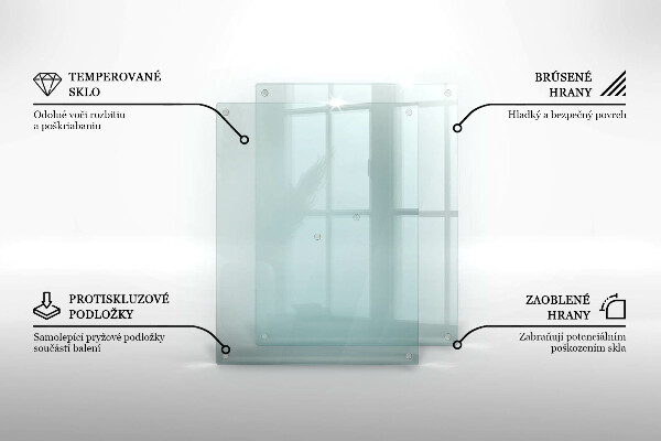 De vidrio templado transparente 52x40 cm