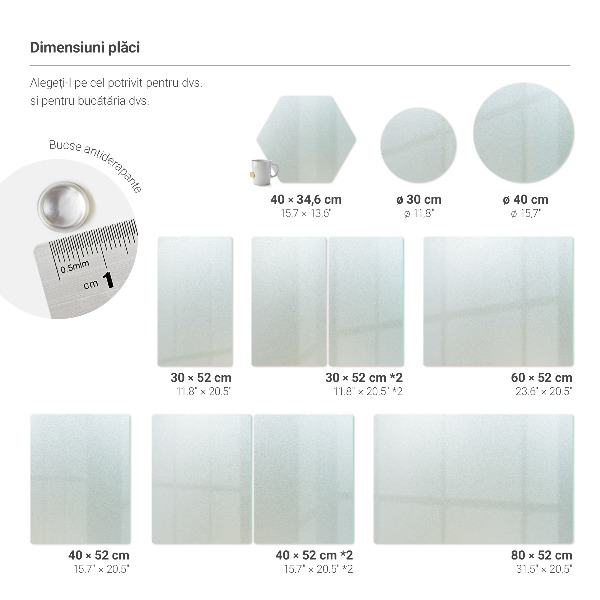 Tabla de cortar de 40 cm de diámetro