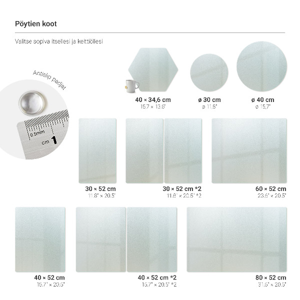 Tablas para picar de 40 cm de altura