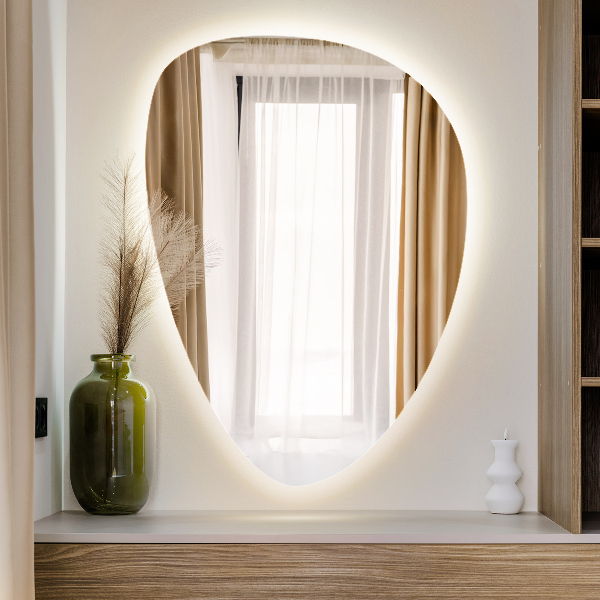 Espejo LED ovoidal de 50x70 cm