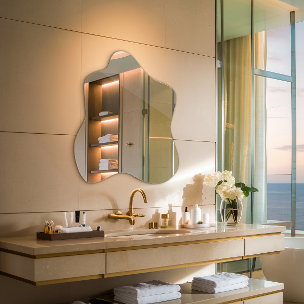 Espejo mancha irregular 48x48 cm