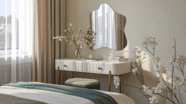 Espejo mancha irregular 68x67 cm