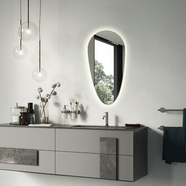 Espejo lagrima con luz led 50x100 cm