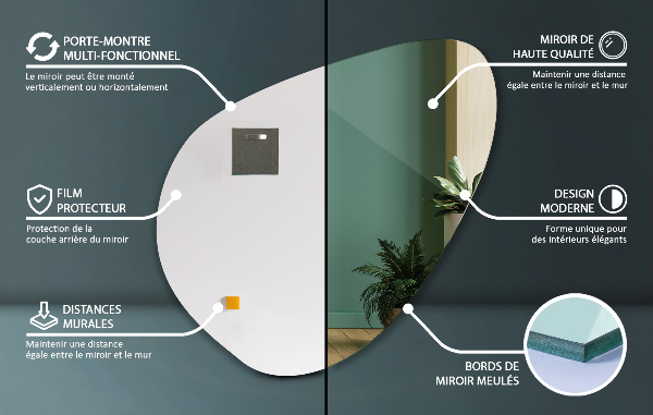 Espejo original 77x77 cm