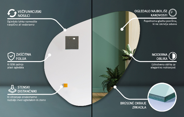 Espejo original 77x77 cm