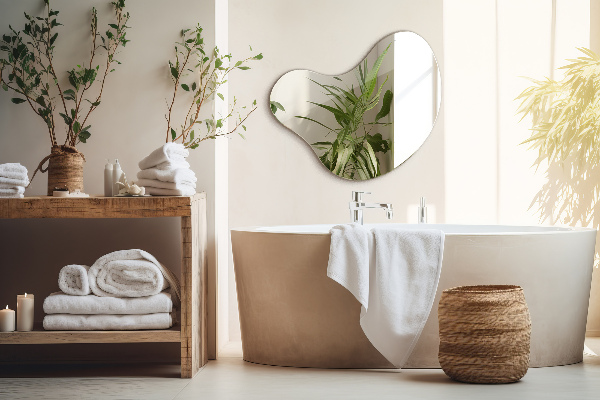 Espejo con forma original sin marco 58x58 cm