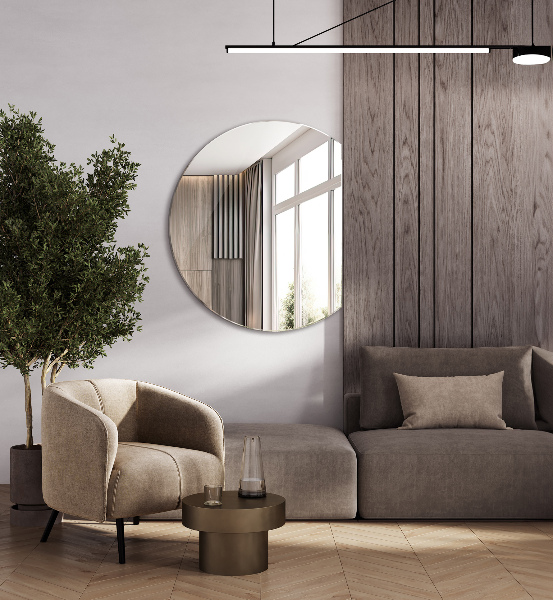 Espejo circulo cortado 63x70 cm