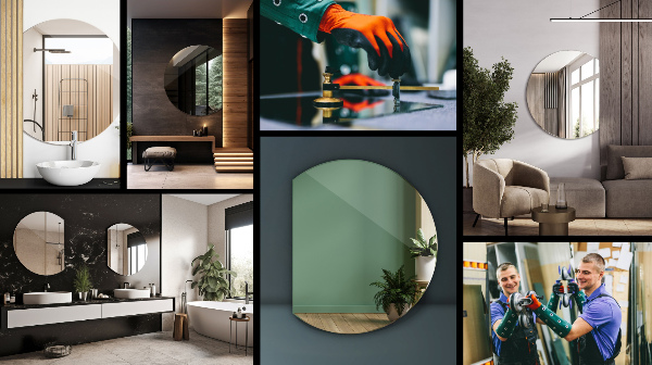 Espejo cortado irregular 74x90 cm