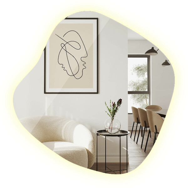 Espejo original con luz led 59x58 cm