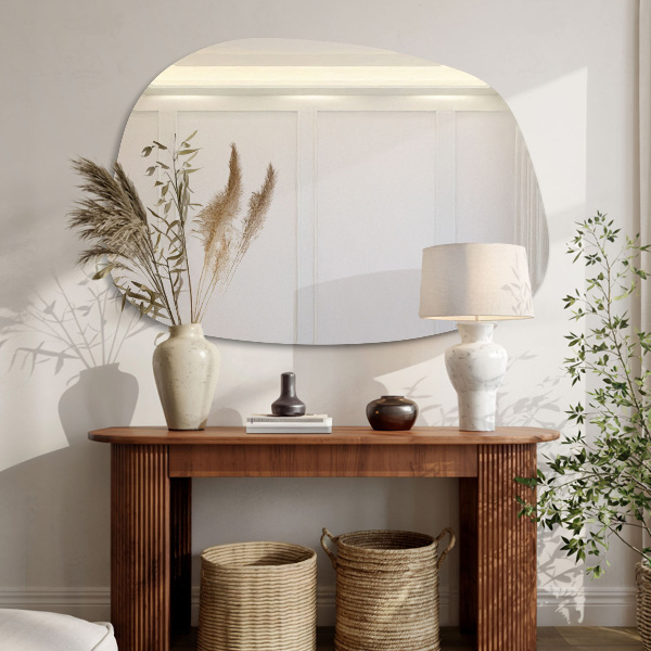 Espejo irregular en forma de mancha 79x57 cm