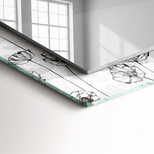 Dibujo monocromo de flores