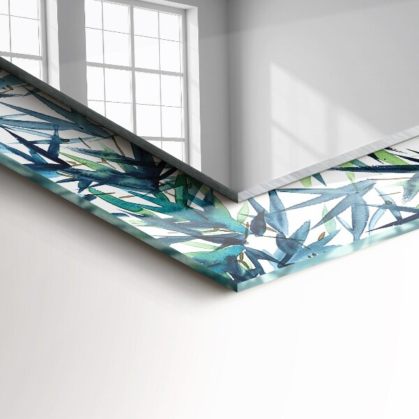 Hojas de bambú en acuarela