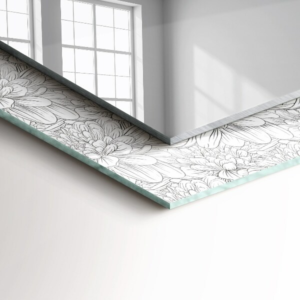 Motivo floral monocromo