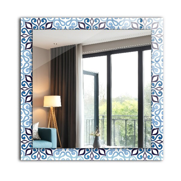 Motivo ornamental azul