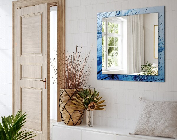 Gotas de agua sobre abanicos