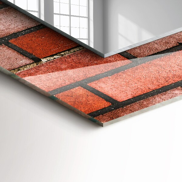 Pared de ladrillo rojo